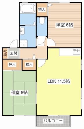 グランマ甲西の物件間取画像